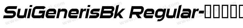 SuiGenerisBk Regular字体转换